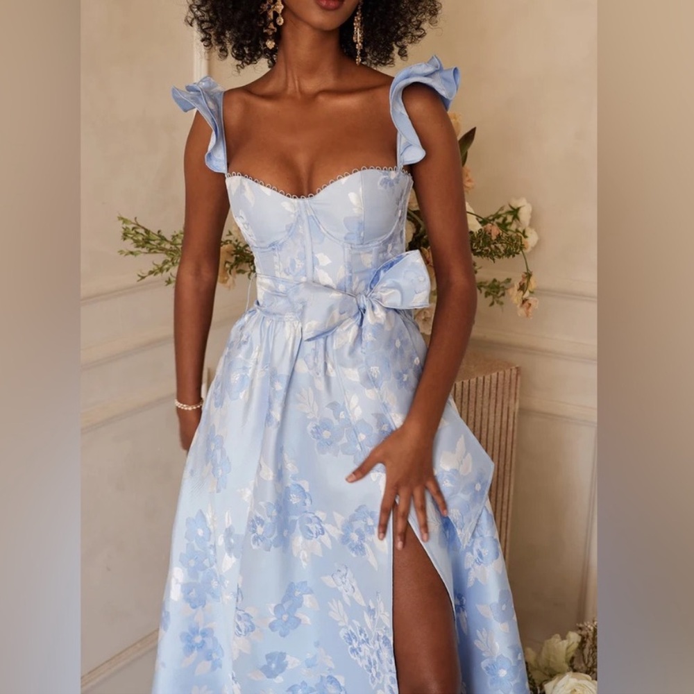 V. Chapman Vera Dress in blue